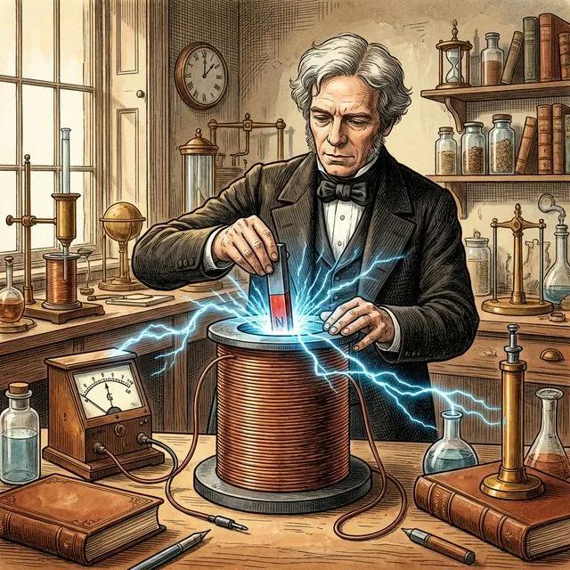Michael Faraday induction generator history of who invented electricity