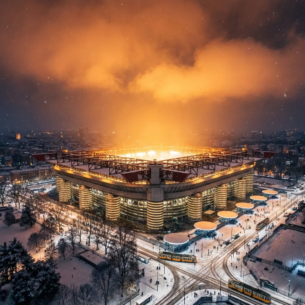 San Siro Stadium Night